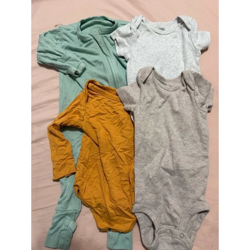 (4) Bamboo Sleeper Onesie Set